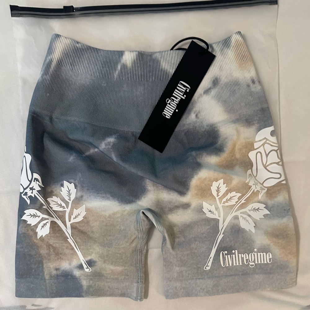 Civil regime Women's Tie-Dye Shorts - Gray and Brown